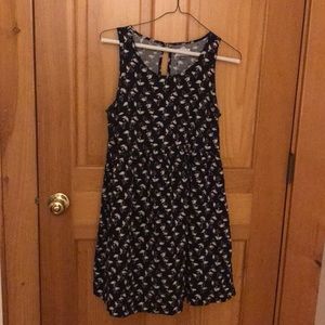 Old Navy, navy and white bird dress